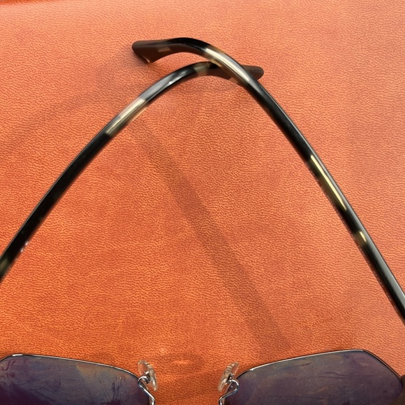 TORTOISE-SILVER BROWLINE RETRO-VINTAGE SQUARE POLARIZED SUNGLASSES w GRAY LENSES - Picture 4 of 6